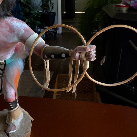 Vintage Native American Hoop Dancer Kachina Doll 14" - Picture 3 of 11